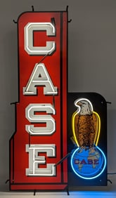 Custom Case w/ Eagle Neon Sign