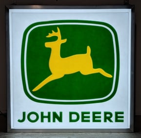 Custom John Deere Dealership Style Lighted Advertising Sign