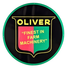 Custom Oliver "Finest In Farm Machinery" Sign