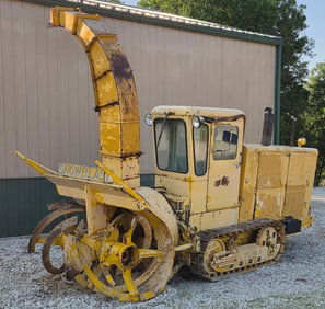 Snowblast Snowblower Built on Oliver OC-4 Crawler