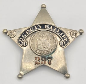 Obsolete C.H. Hanson Municipal Court Of Chicago Deputy Bailiff Star Badge #237