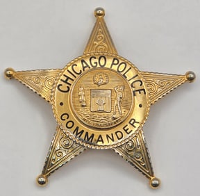 Obsolete Blackinton Chicago Police Commander Star Badge