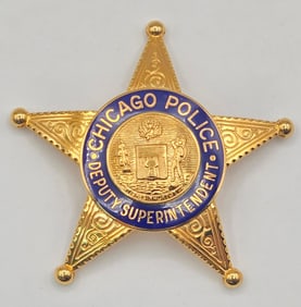 Obsolete Blackinton Chicago Police Deputy Superintendent Star Badge