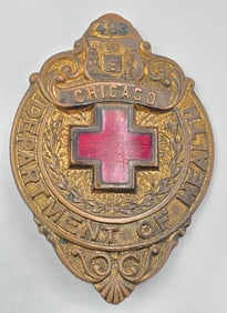 Obsolete Chicago Department Of Health Shield Badge #483