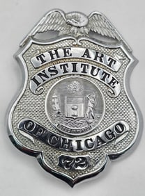 Obsolete The Art Institute Of Chicago Security Badge #72