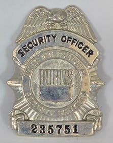 Obsolete Burns International Security Services Security Officer Shield Badge #235751