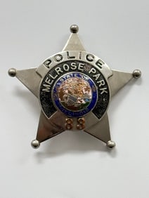 Obsolete C.H. Hanson Melrose Park Illinois Police Star Badge #83