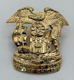 Obsolete City Of Chicago Department Of Police Cap Badge