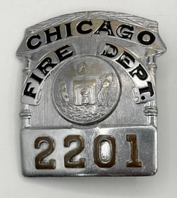 Obsolete C.H. Hanson Chicago Fire Department Badge #2201