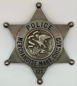 Obsolete C.H. Hanson Chicago Merchandise Mart Police Badge #121