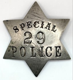 Obsolete R.A. Meyer & Sons Chicago Special Police Star Badge #29