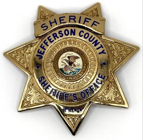 Obsolete Blackinton Jefferson County Illinois Sheriff Star Badge