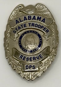 Obsolete Alabama State Trooper Reserve DPS Shield Badge