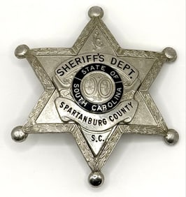 Obsolete Spartanburg County South Carolina Sheriff's Department Star Badge