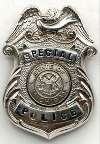 Obsolete State Of Michigan Special Police Shield Badge