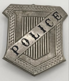 Obsolete Early Police Shield Badge