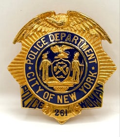 Obsolete City Of New York Police Woman Badge #261