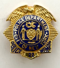 Obsolete City Of New York Police Woman Badge #22