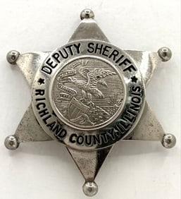 Obsolete S. Darley & Co. Highland County Illinois Deputy Sheriff Star Badge