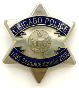 Obsolete 2005 Chicago Police Sesquicentennial Star Badge