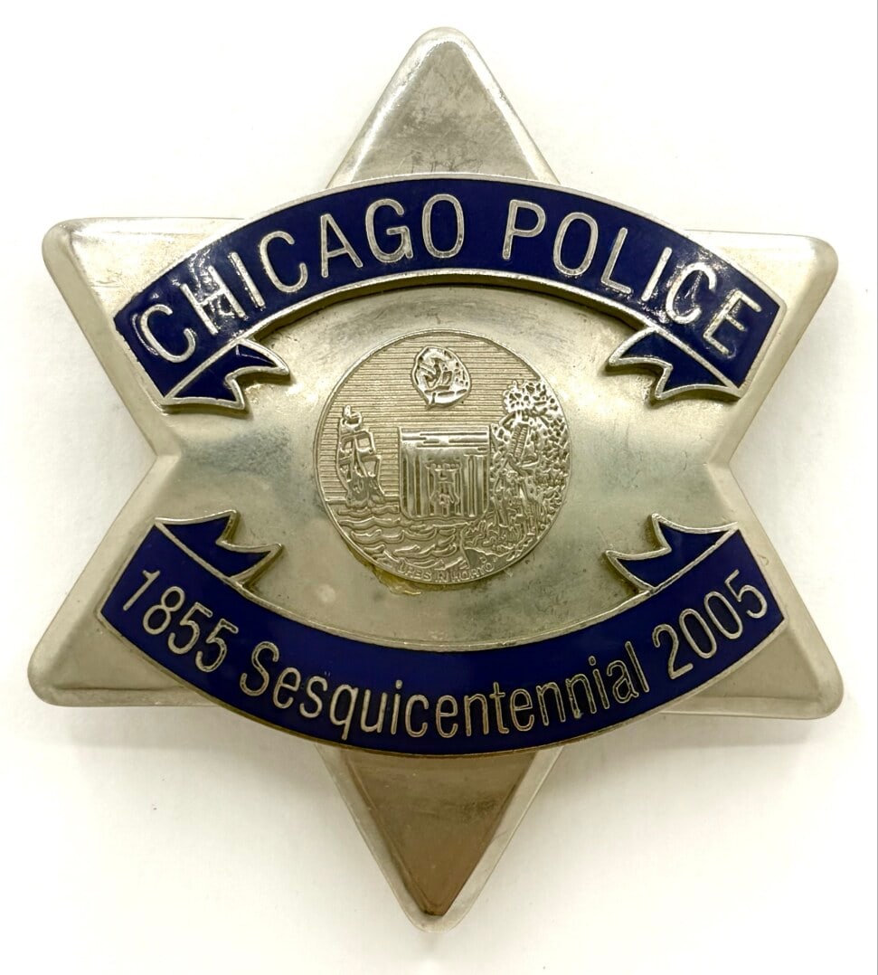 Obsolete 2005 Chicago Police Sesquicentennial Star Badge (1 of 2)