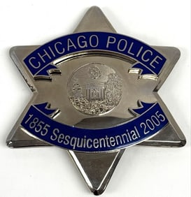 Obsolete 2005 Chicago Police Sesquicentennial Star Badge