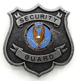 Obsolete Naval Weapons Center Security Guard Shield Badge
