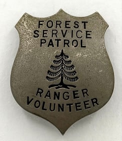 Obsolete Meyer & Wenthe Forest Service Patrol Ranger Volunteer Shield Badge