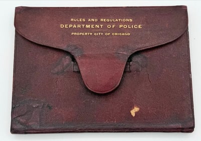 1907 City Of Chicago Department Of Police Rules And Regulations Booklet