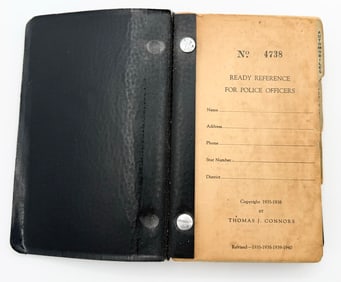 1940 City Of Chicago Ready Reference For Police Officers Book