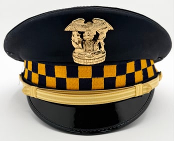 Obsolete Chicago Police Department Uniform Cap & Badge