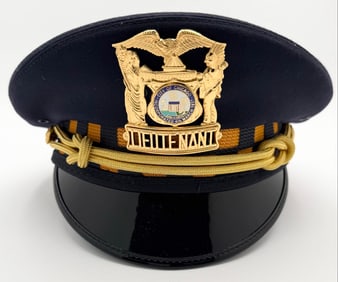 Obsolete Chicago Police Department Lieutenant Uniform Cap & Badge