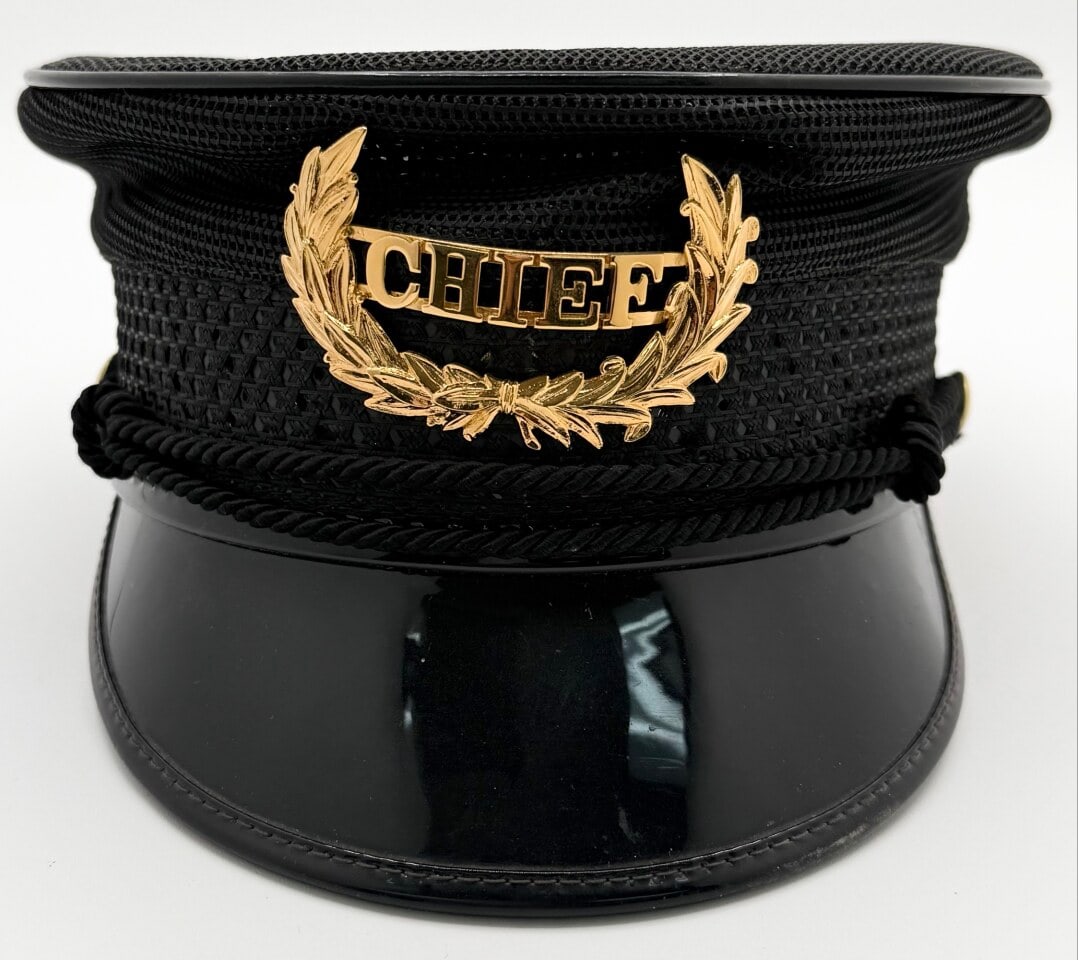 Obsolete Railroad Conductor Style "Chief" Cap & Badge (1 of 5)
