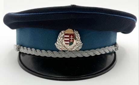 Hungary Police Corporate Visor Cap & Hat Badge