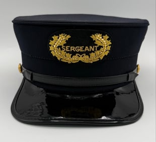 Obsolete Chicago City Police Sergeant Cap & Insignia