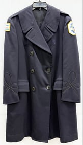 1966 Obsolete Chicago City Police Double Breasted Overcoat