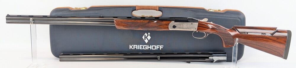 2025 Krieghoff K-20 Parcours 20 / 28 Ga O/U Trap Shotgun w/ Case: Manufacturer: Krieghoff, Model: K-20 Parcours, Type: Shotgun, Caliber/Gauge: 20 Ga / 28 Ga, Barrel: 32 inch Tapered Rib, Choke: 20 Ga: 15.9mm / 28 Ga: 13.8mm, Finish: Blued & Satin Gray, Grip: , Stock