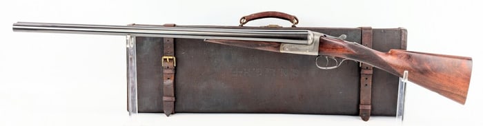 Circa 1920's Charles Hellis & Sons Ltd 2in Game Gun 12 Ga SxS Shotgun w/ Case