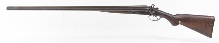 Antique Parker Brothers Damascus Twist Exposed Hammer 10 Ga SxS Shotgun