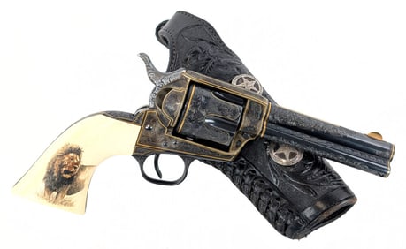 Mike Dubber Engraved Colt Single Action Army 2nd Gen .45 Colt Revolver