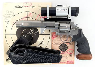 Frank Glenn Custom Smith & Wesson Model 686-3 Bianchi Cup .357 Mag Revolver w/ Case