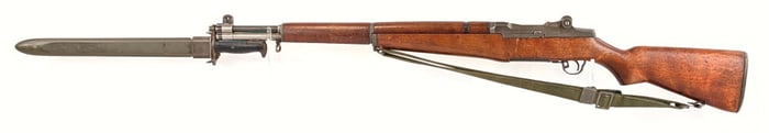 WWII Springfield Armory M1 Garand .30-06 Semi Auto Rifle w/ Bayonet
