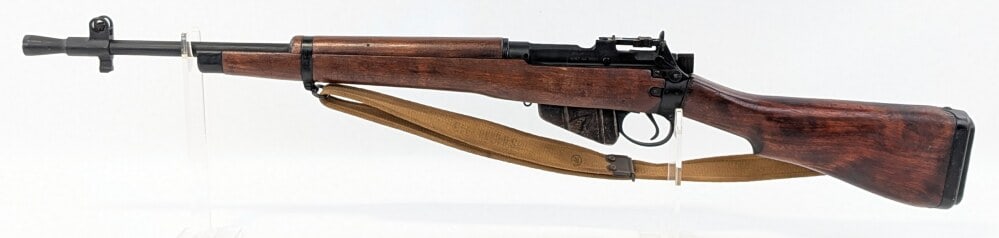 1947 British No.5 Mk 1 .303 Brit Jungle Carbine Bolt Action Rifle: Manufacturer: Britain , Model: No.5 Mk 1, Type: Rifle, Caliber/Gauge: .303 British, Barrel: 20-1/2 inch w/ Flash Hider, Choke: , Finish: Black, Grip: , Stock: Wood, Condition: Very nice with light wea