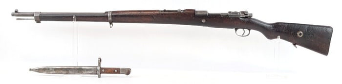 1941 Turkish K. Kale Model 1893 8mm Mauser Bolt Action Rifle w/ Bayonet