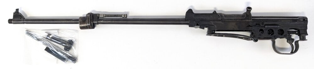 WWII German 1944 Walther G43 7.92 x 57mm Semi Auto Rifle Assembly: Manufacturer: Walther, Model: G43, Type: Rifle, Caliber/Gauge: 7.92 x 57mm, Barrel: 21-1/2 inch, Choke: , Finish: Worn Blued, Grip: , Stock: , Condition: Aged with finish wear, some pitting, and rough