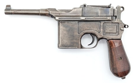 Commercial Mauser C96 Broomhandle 7.63 x 25mm Semi Auto Pistol