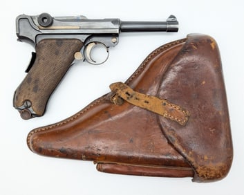 DWM Model 1906 Commercial .30 Luger Semi Auto Pistol w/ Holster