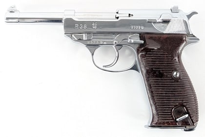 WWII German 1943 Walther P.38 9mm Semi Auto Pistol