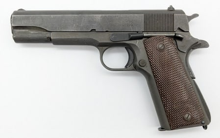 WWII 1943 Remington-Rand M1911 A1 .45 ACP Semi Auto Pistol