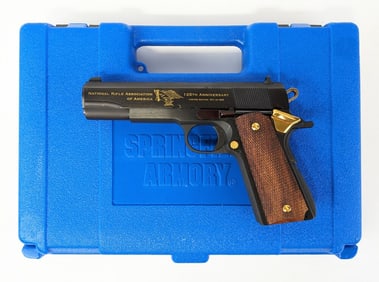 Ltd Springfield Armory NRA 125th Anni 1911-A1 .45 ACP Semi Auto Pistol w/ Case